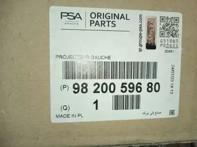 Second-hand car spare part left headlight for citroen c3 aircross ii (2r_, 2c_) 1.2 puretech 82 (2rhmrc, 2rhmzb) oem iam references 9820059680 90097906 