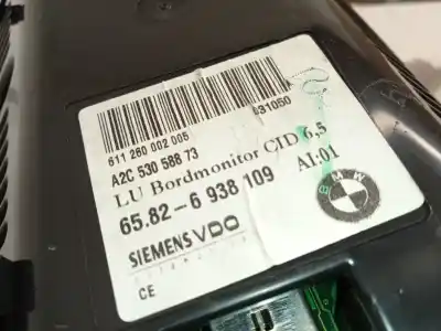 Second-hand car spare part multifunction display for bmw 5 (e60) 520 i oem iam references 6938109 a2c53058873 65826938109