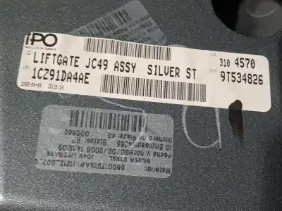 Second-hand car spare part tailgate for dodge journey 2.0 crd oem iam references 1cz91tzzac  