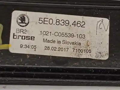 Автозапчасти б/у задний правый стеклорегулятор за skoda octavia iii combi (5e5, 5e6) 1.6 tdi ссылки oem iam 5e0839462  5q0959812a