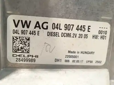 Автозапчасти б/у блок управления двигателем за skoda octavia iii combi (5e5, 5e6) 1.6 tdi ссылки oem iam 04l907445e 28499989 