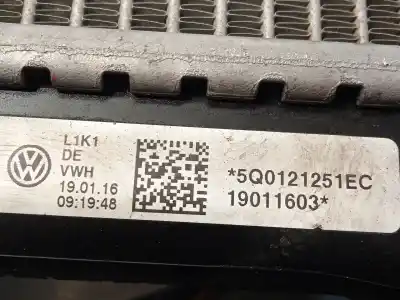 Автозапчастина б/у водяний радіатор для skoda octavia iii combi (5e5, 5e6) 1.6 tdi посилання на oem iam 5q0121251ec  