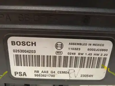 Автозапчастина б/у електронний модуль для citroen c5 iii (rd_) 2.0 hdi 165 посилання на oem iam 9663821780 0263004203 6590ez