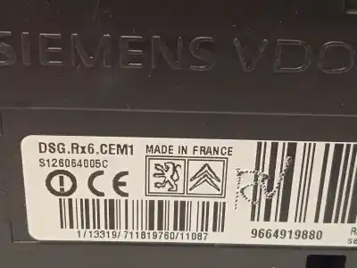 Автозапчастина б/у електронний модуль для citroen c5 iii (rd_) 2.0 hdi 165 посилання на oem iam 9664919880  