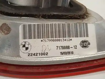 Second-hand car spare part interior rear right light for bmw x6 (e71, e72) xdrive 35 d oem iam references 7179988  63217179988
