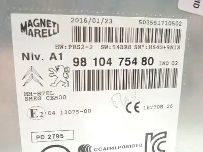 Автозапчасти б/у gps-навигационная система за citroen c4 cactus 1.2 thp 110 ссылки oem iam 9810475480  