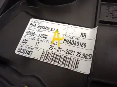 Автозапчастина б/у регулятор скла заднього правого для kia xceed (cd) 1.5 t-gdi посилання на oem iam 83480j7300 f00s1w2279 83460j7000