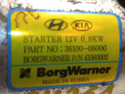 Second-hand car spare part starter motor for kia xceed (cd) 1.5 t-gdi oem iam references 3610008000 61003002 