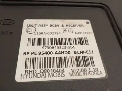Second-hand car spare part electronic module for kia carens iv 1.7 crdi oem iam references 95400a4hd0  