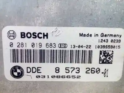 Pièce détachée automobile d'occasion calculateur moteur ecu pour bmw serie 1 lim. (f21) 116d efficientdynamics edition références oem iam 8573260 0281019683 13618573260