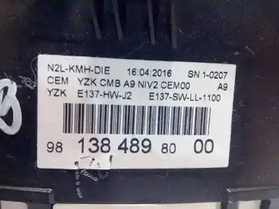 Peça sobressalente para automóvel em segunda mão quadrante por peugeot 208 active referências oem iam 9813848980  