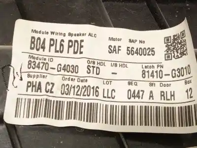 Second-hand car spare part rear left window regulator for hyundai i30 (pde, pd, pden) 1.6 crdi oem iam references 83470g4030  83450g4010