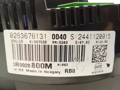 Автозапчастина б/у панель інструментів для seat exeo st (3r5) 2.0 tdi посилання на oem iam 3r0920800m  3r0920800mx