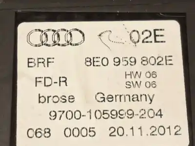 Автозапчастина б/у регулятор скла заднього правого для seat exeo st (3r5) 2.0 tdi посилання на oem iam 8e0839462c  8e0959802e