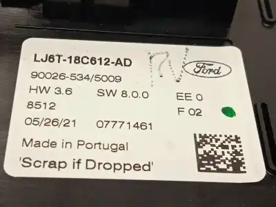 Автозапчастина б/у клімат-контроль для ford kuga iii (dfk) 2.5 fhev посилання на oem iam lj6t18c612ad  2534657