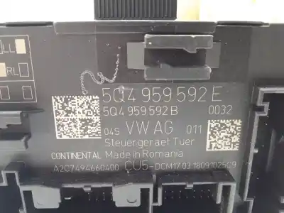 Автозапчасти б/у блок управления комфортом за seat ateca (kh7, khp) 1.4 tsi ссылки oem iam 5q4959592e a2c7494660400 