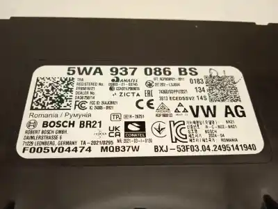 Автозапчасти б/у электронный модуль за cupra formentor (km7) 1.4 e-hybrid ссылки oem iam 5wa937086bs f005v04474 5wa937086bt