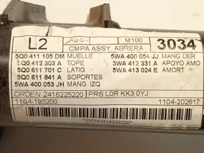 Автозапчастина б/у амортизатор передній лівий для cupra formentor (km7) 1.4 e-hybrid посилання на oem iam 5wa413024e  