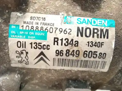 Tweedehands auto-onderdeel airconditioning compressor voor citroen c4 grand picasso i (ua_) 2.0 hdi 138 oem iam-referenties 9684960580  648728