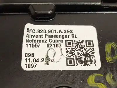 Автозапчасти б/у аэратор за cupra formentor (km7) 1.4 e-hybrid ссылки oem iam 5fc820901a  5fc820901axex
