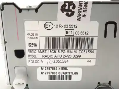 Автозапчастина б/у аудіо система / радіо cd для ford fiesta vi (cb1, ccn) 1.25 посилання на oem iam am5t18c815pg  2024533