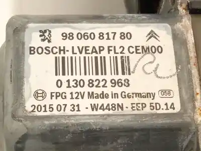Peça sobressalente para automóvel em segunda mão elevador de vidros dianteiro direito por peugeot 2008 i (cu_) 1.2 thp 110 / puretech 110 referências oem iam 9806088080 0130822968 9806081780
