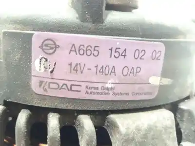 Second-hand car spare part alternator for ssangyong rodius i 2.7 xdi oem iam references a6651540202  6651540202