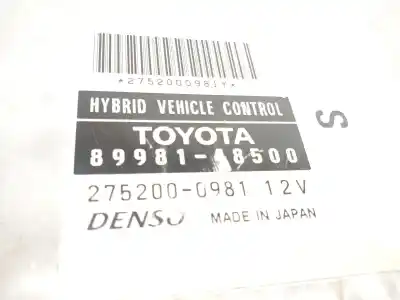 Автозапчастина б/у електронний модуль для lexus rx (_u3_) 400h (mhu38_) посилання на oem iam 8998148500 2752000981 