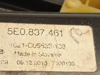 Автозапчастина б/у регулятор вікна передній лівий для skoda octavia iii (5e3, nl3, nr3) 1.6 tdi посилання на oem iam 5e0837461  5q0959801b
