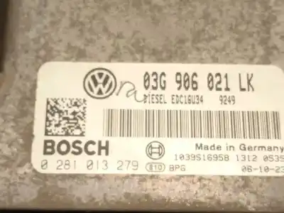 Second-hand car spare part ecu engine control for seat leon (1p1) 1.9 tdi oem iam references 03g906021lk 0281013279 
