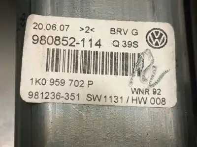 Автозапчасти б/у регулятор стекла переднего правого за volkswagen passat b6 (3c2) 2.0 tdi ссылки oem iam 1k0959702p  