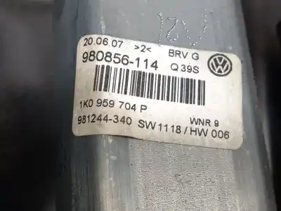 Автозапчасти б/у задний правый стеклорегулятор за volkswagen passat b6 (3c2) 2.0 tdi ссылки oem iam 1k0959704p  