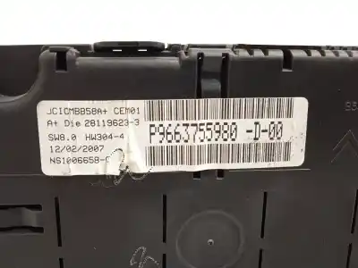Pezzo di ricambio per auto di seconda mano pannello degli strumenti per citroen c4 picasso i monospace (ud_) 1.6 hdi riferimenti oem iam 9663755980 6103t9 6103kv