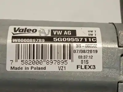 Автозапчастина б/у двигатель заднього склоочисника для seat ibiza (kj1) 1.0 tsi посилання на oem iam 5g0955711c w000089789 