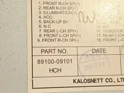Автозапчастина б/у аудіо система / радіо cd для ssangyong actyon i 2.0 xdi посилання на oem iam 8910009101  8910009101hbh