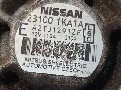 Pezzo di ricambio per auto di seconda mano alternatore per nissan juke (f15) 1.6 riferimenti oem iam 231001ka1a a2tj1291ze 