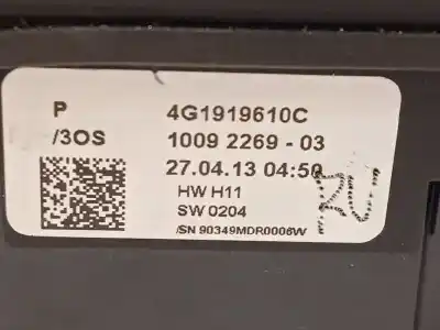 Автозапчасти б/у многофункциональное управление за audi a7 sportback (4ga) 3.0 tdi quattro ссылки oem iam 4g1919610c  