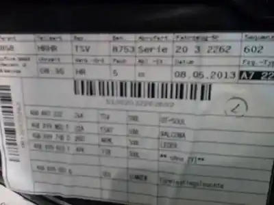 Автозапчастина б/у обликка задніх правіх дверей для audi a7 sportback (4ga) 3.0 tdi quattro посилання на oem iam 4g8867304d 4g8867304dwfa 