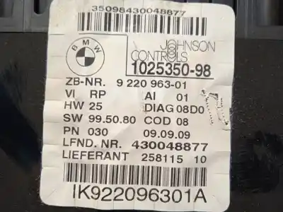Peça sobressalente para automóvel em segunda mão quadrante por bmw 3 (e90) 320 d referências oem iam 9220963  62109220963