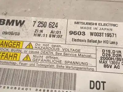 Peça sobressalente para automóvel em segunda mão balastro de xenon por bmw 3 (e90) 320 d referências oem iam 7250624  63117318327
