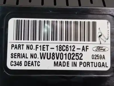 Peça sobressalente para automóvel em segunda mão comando de sofagem (chauffage / ar condicionado)  por ford focus iii 1.6 tdci referências oem iam f1et18c612af  2373035