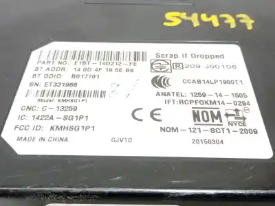 Peça sobressalente para automóvel em segunda mão módulo eletrônico por ford focus iii 1.6 tdci referências oem iam e1bt14d212fe r209j0016 2117959