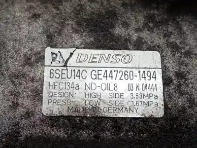 Автозапчастина б/у компресор кондиционера для toyota auris (_e15_) 1.6 (zre151_) посилання на oem iam 8831002370 4472601494 6seu14c