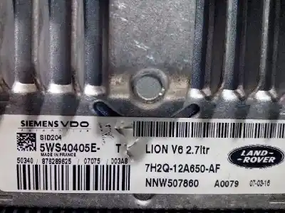 Автозапчасти б/у блок управления двигателем за land rover range rover sport 2.7 td v6 cat ссылки oem iam nnw507860 5ws40405e 7h2q12a650af