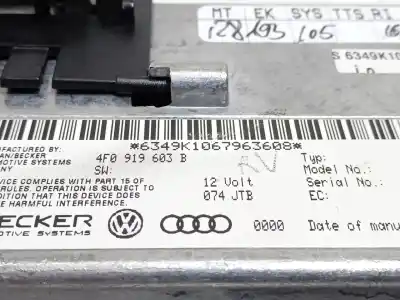 Pezzo di ricambio per auto di seconda mano display multifunzione per audi a6 c6 (4f2) 2.7 tdi riferimenti oem iam 4f0919603b  