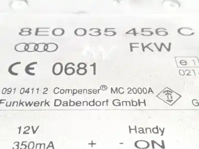 Pezzo di ricambio per auto di seconda mano modulo comfort per audi a6 c6 (4f2) 2.7 tdi riferimenti oem iam 8e0035456c  