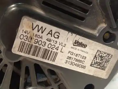 Автозапчастина б/у генератор для skoda octavia iii (5e3, nl3, nr3) 1.6 tdi посилання на oem iam 03l903024l fg18t1234 
