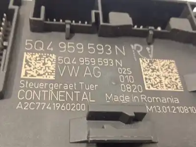 Автозапчастина б/у модуль комфорт для volkswagen t-roc (a11, d11) 2.0 tdi посилання на oem iam 5q4959593n a2c7741960200 