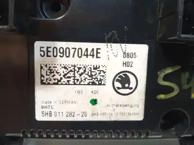 Автозапчастина б/у клімат-контроль для skoda octavia iii (5e3, nl3, nr3) 1.6 tdi посилання на oem iam 5e0907044e 5hb011282 5e0907044eyms