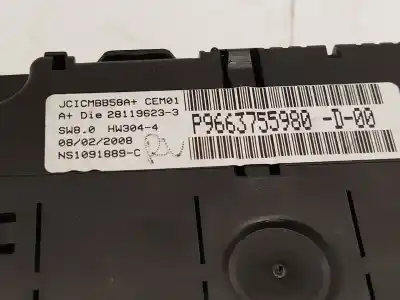 Second-hand car spare part dashboard for citroen c4 picasso i monospace (ud_) 1.6 hdi oem iam references 9663755980 6103t9 6103kv